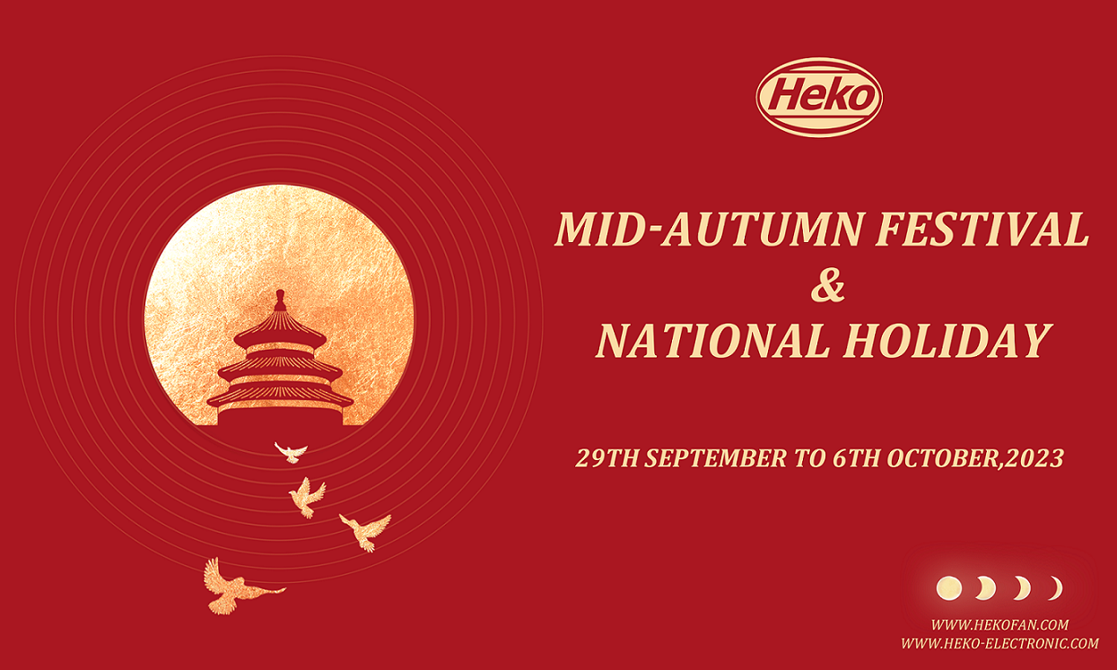 mid-autumn festival and national holiday from HEKO electronic